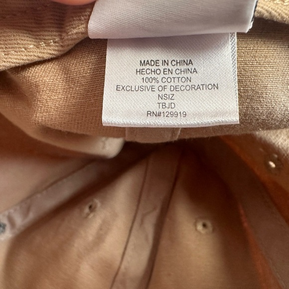 Sonoma Unisex 100% cotton embroidered tan cap with adjustable strap - Picture 5 of 5